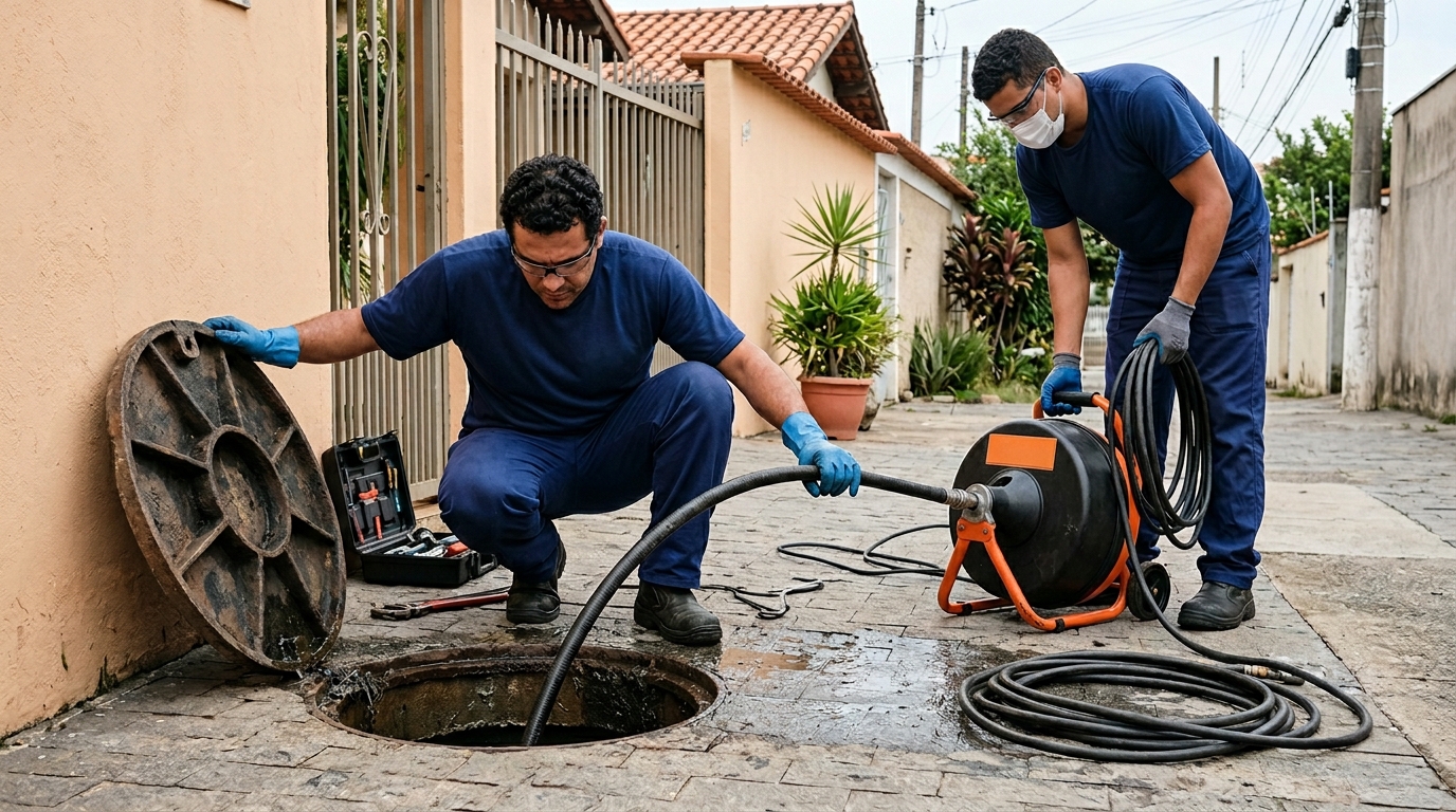 Desentupimento de esgoto em Londrina-PR