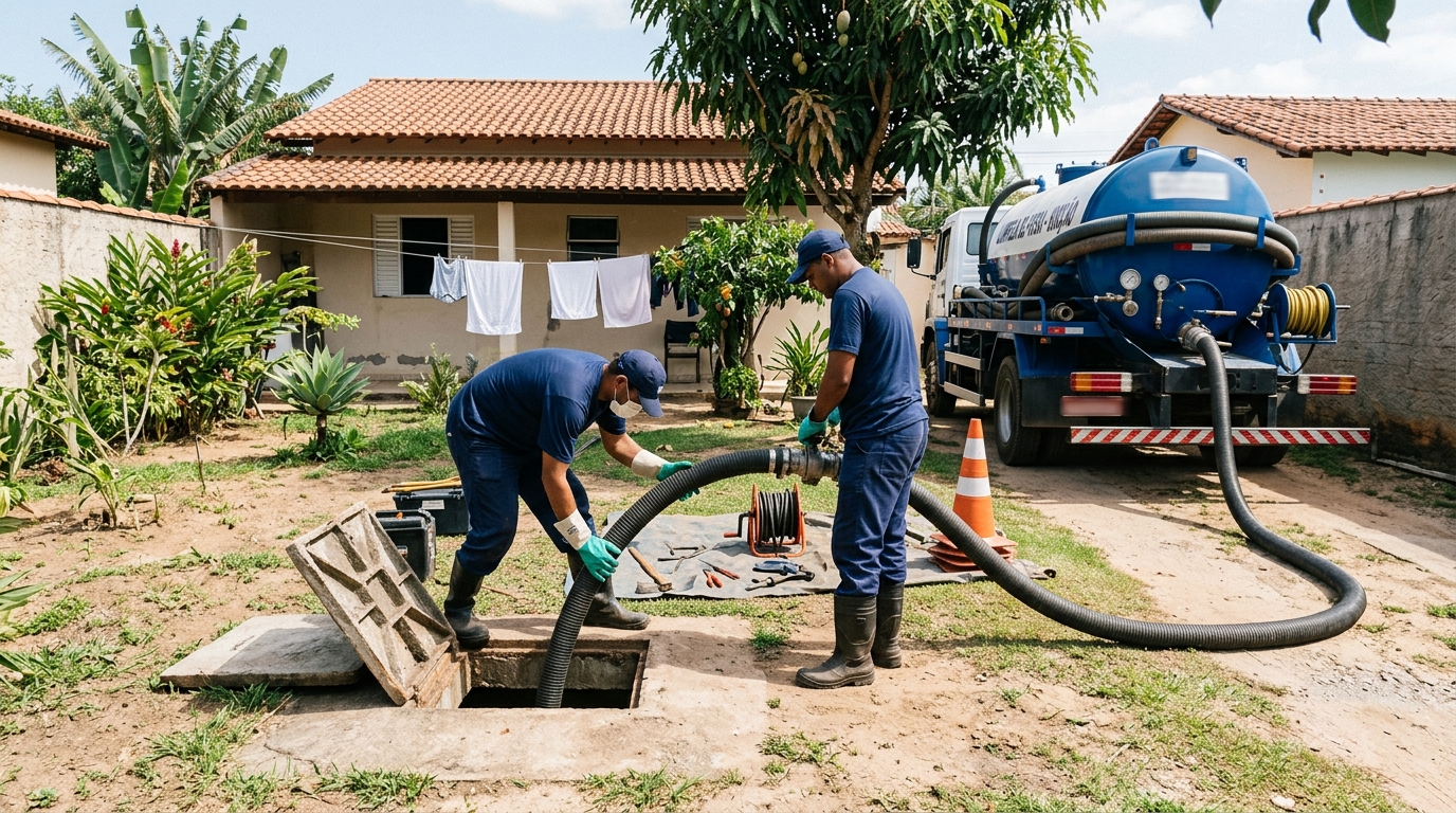 Limpeza de fossa séptica em Londrina-PR