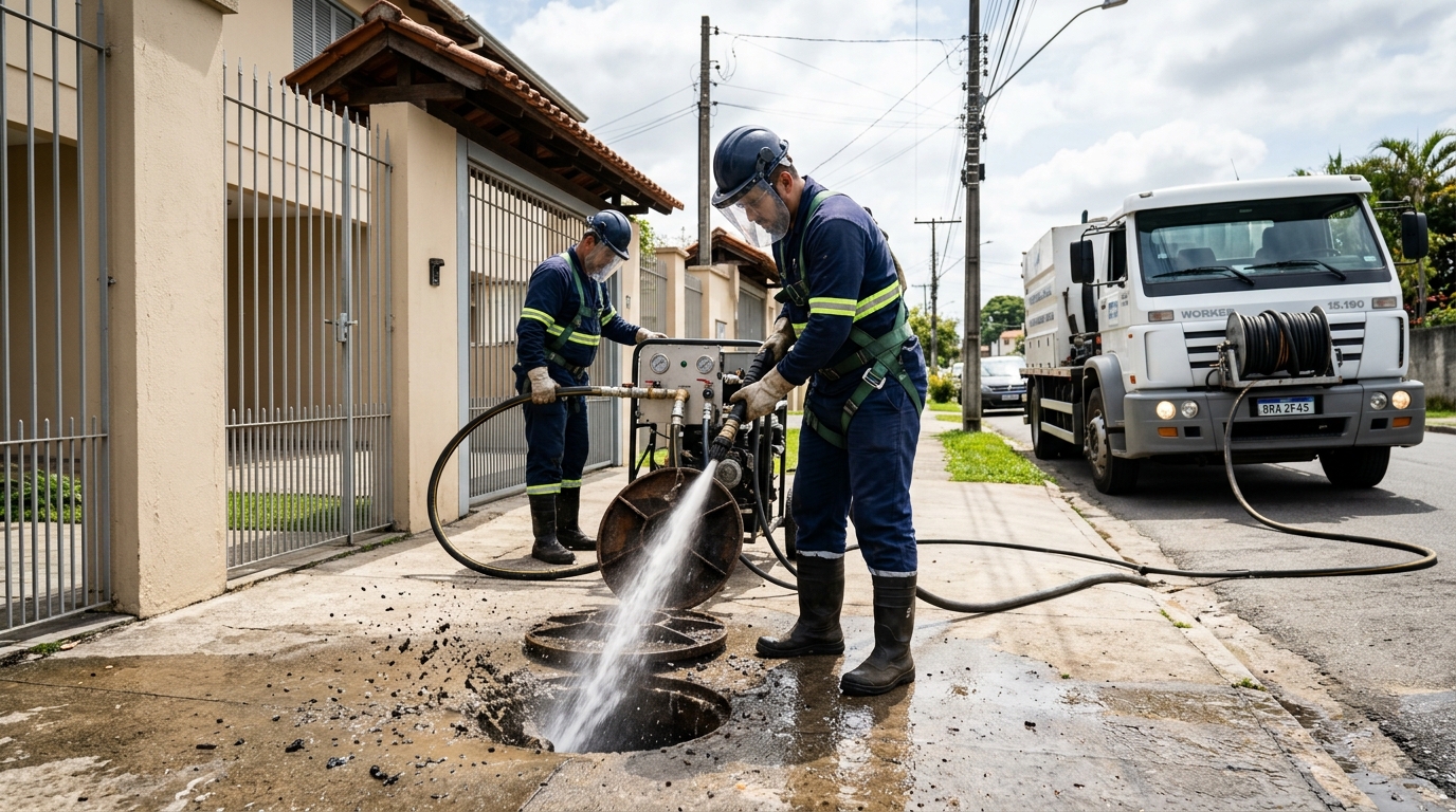 Hidrojateamento em Londrina-PR