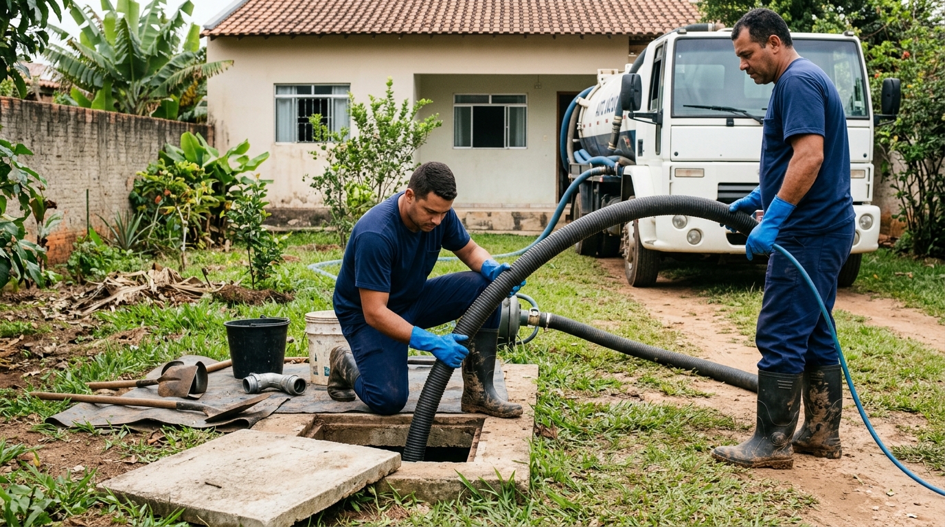 Esgotamento de fossa em Londrina-PR